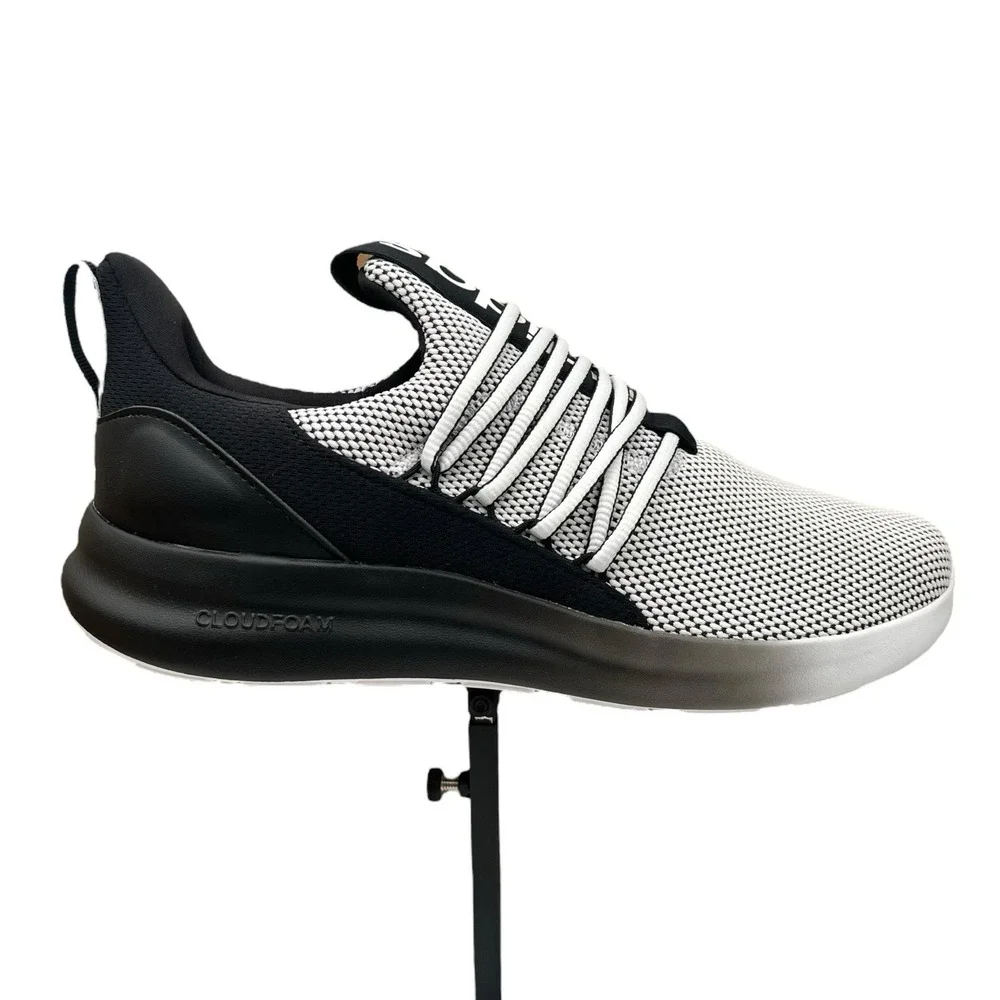 adidas Lite Racer Adapt 7.0 Mens Slip-on Athletic Sneakers Sz 8 Wide Black-White
